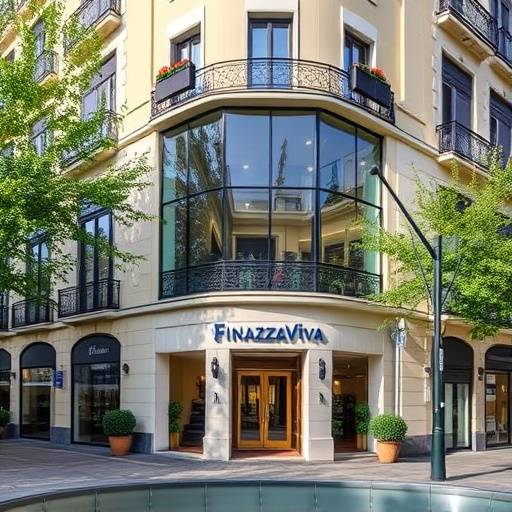 Fachada de las oficinas de FinanzaViva en la Calle de Alcal&radic;&deg;, Madrid